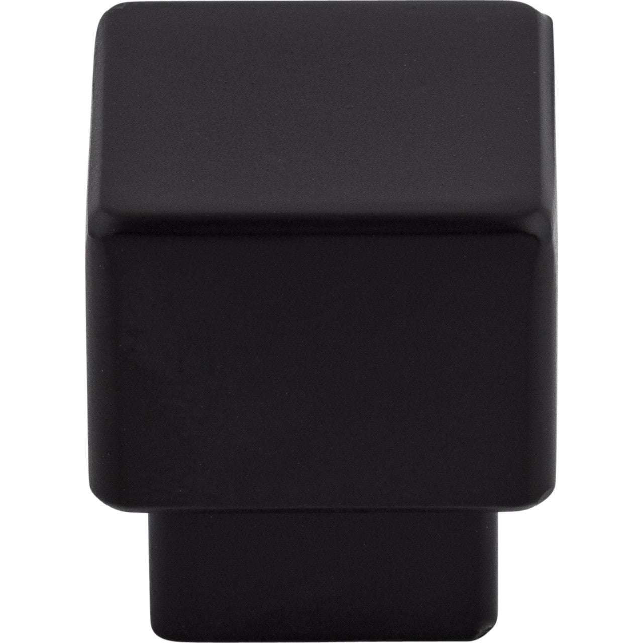 Top Knobs TK32BLK: 1" Sanctuary Tapered Square Cabinet Knob - Flat Black