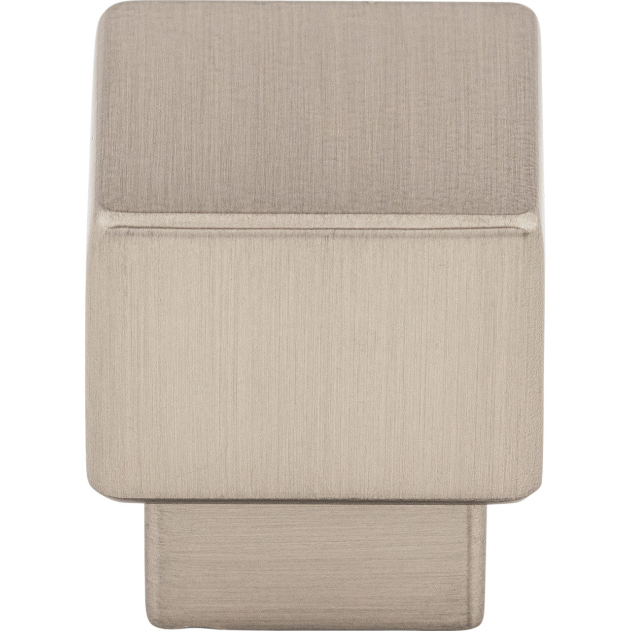 Top Knobs TK32BSN: 1" Sanctuary Tapered Square Cabinet Knob - Brushed Satin Nickel