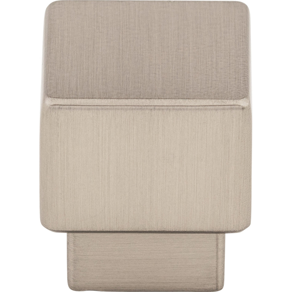 Top Knobs TK32BSN: 1" Sanctuary Tapered Square Cabinet Knob - Brushed Satin Nickel