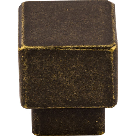 Top Knobs TK32GBZ: 1" Sanctuary Tapered Square Cabinet Knob - German Bronze