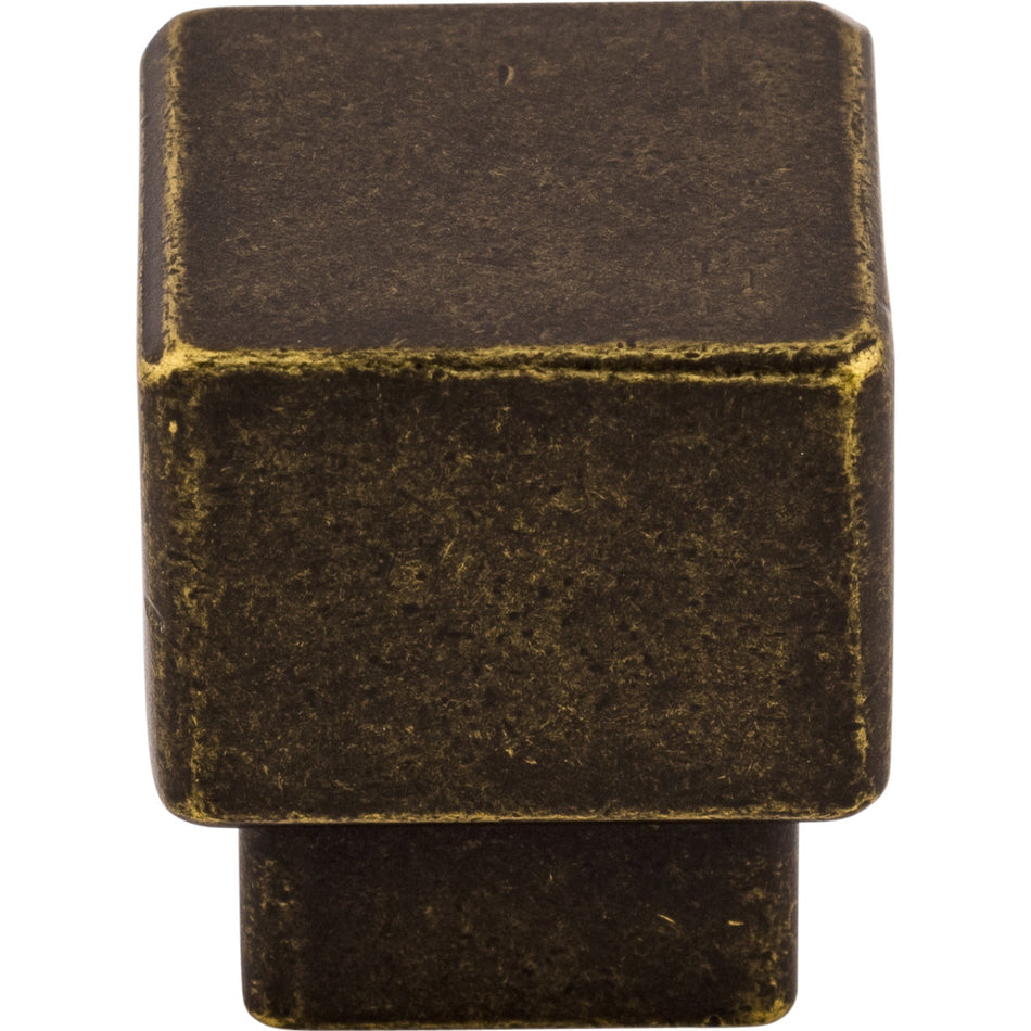 Top Knobs TK32GBZ: 1" Sanctuary Tapered Square Cabinet Knob - German Bronze