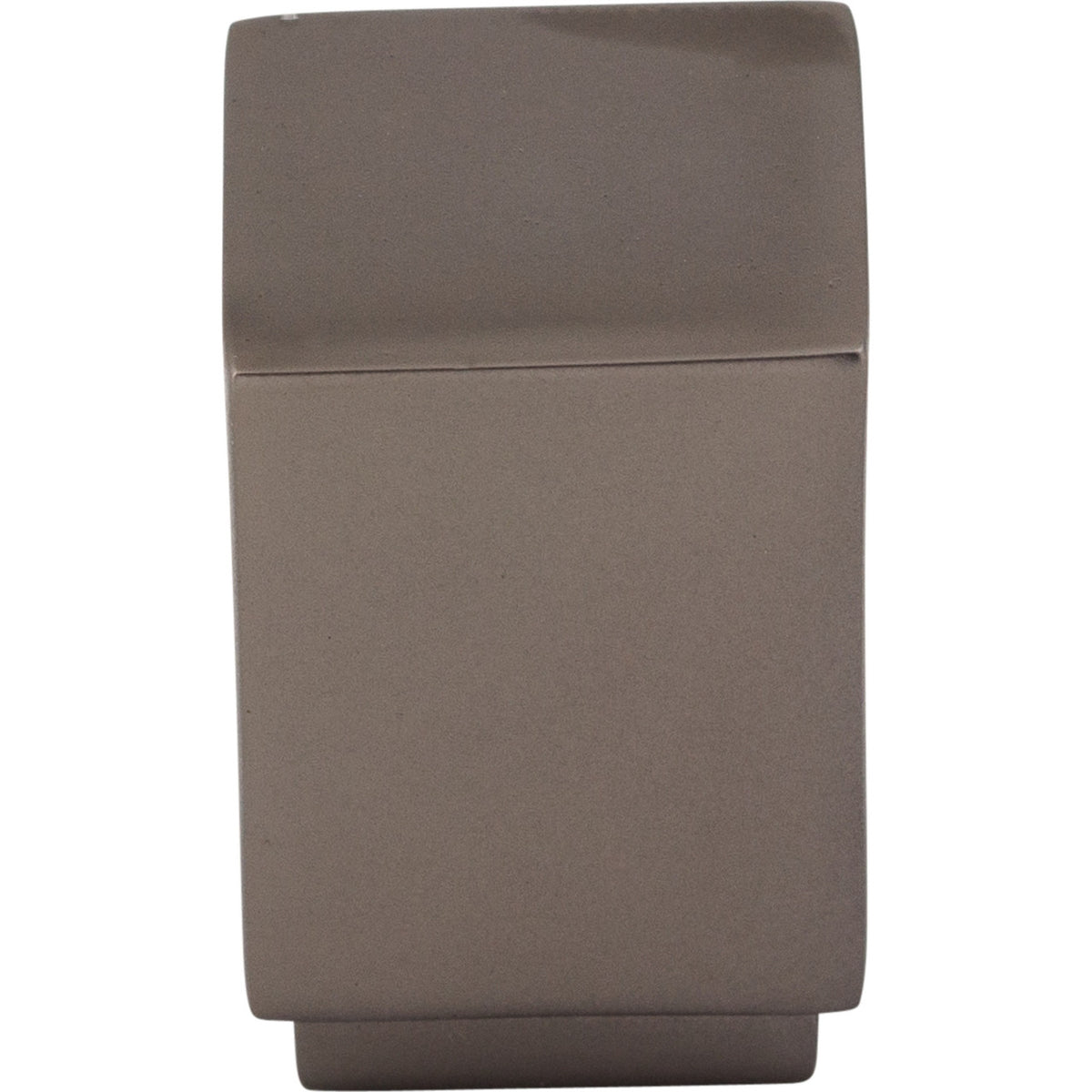 Top Knobs TK33AG: 3/4" Sanctuary Linear Cube Cabinet Knob - Ash Gray