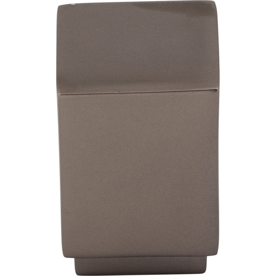 Top Knobs TK33AG: 3/4" Sanctuary Linear Cube Cabinet Knob - Ash Gray