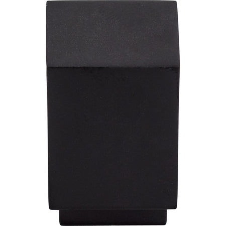 Top Knobs TK33BLK: 3/4" Sanctuary Linear Cube Cabinet Knob - Flat Black