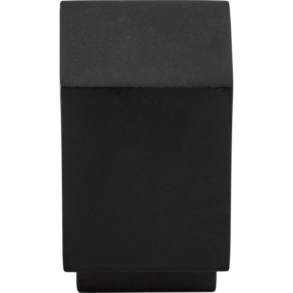 Top Knobs TK33BLK: 3/4" Sanctuary Linear Cube Cabinet Knob - Flat Black