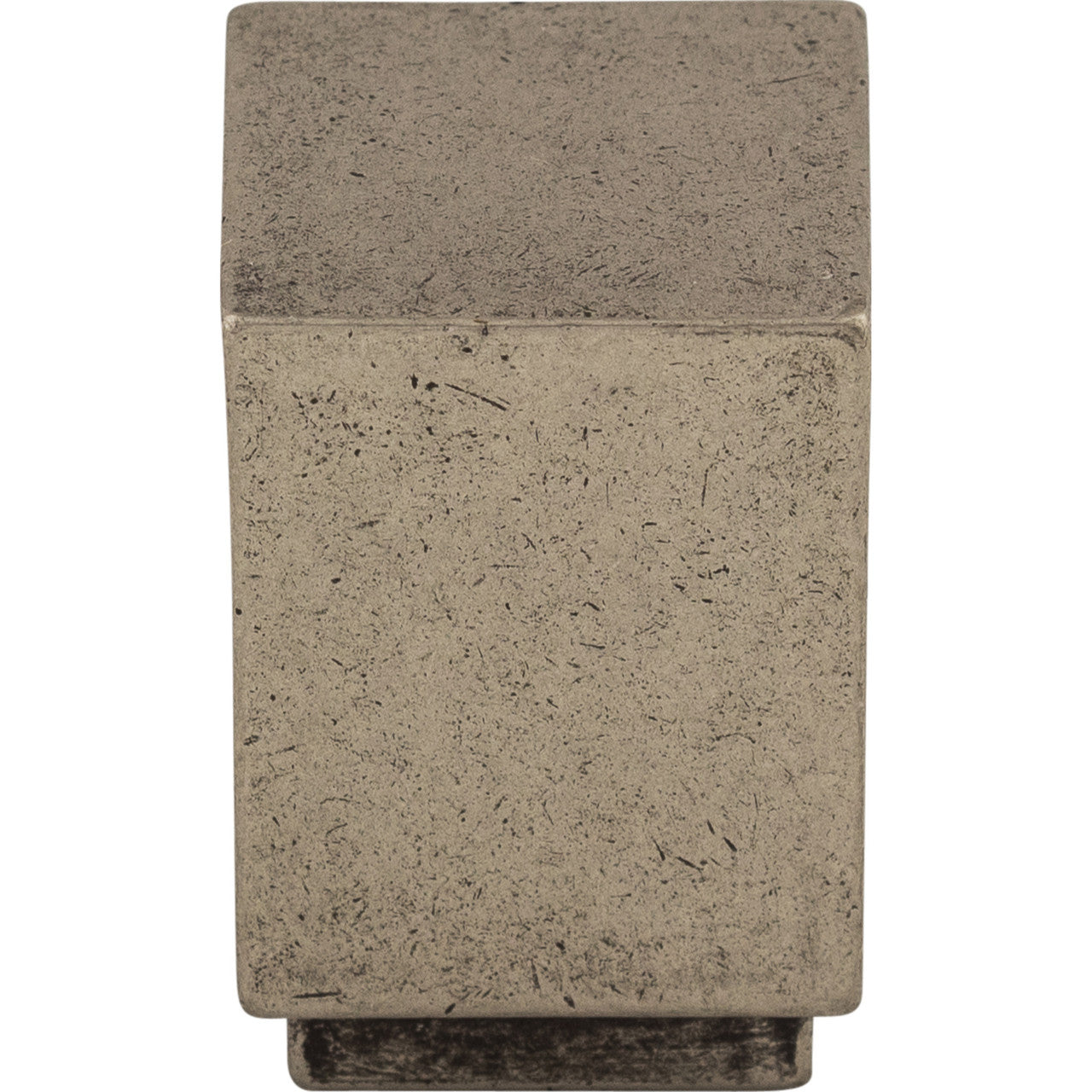 Top Knobs TK33PTA: 3/4" Sanctuary Linear Cube Cabinet Knob - Pewter Antique