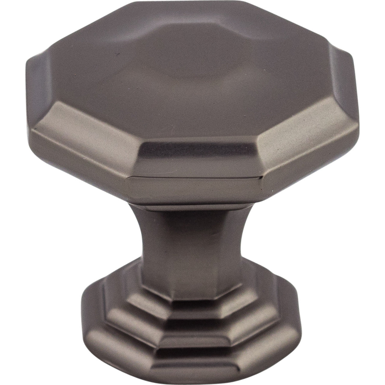 Top Knobs TK340AG: 1-1/8" Chalet Octagon Cabinet Knob - Ash Gray