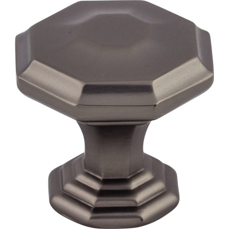Top Knobs TK340AG: 1-1/8" Chalet Octagon Cabinet Knob - Ash Gray