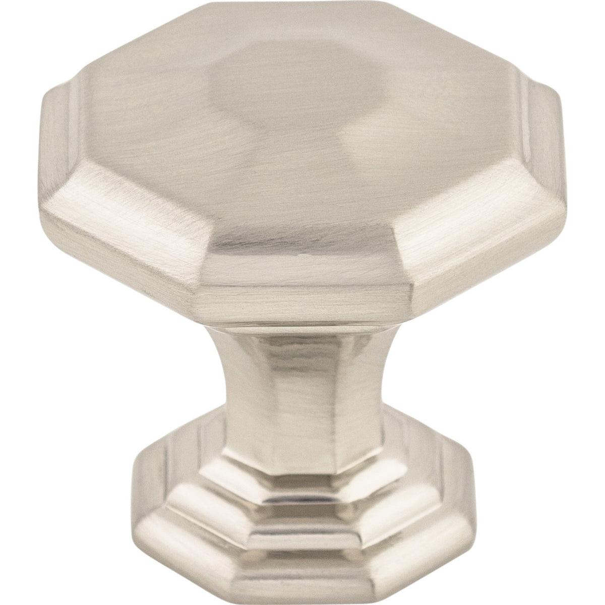 Top Knobs TK340BSN: 1-1/8" Chalet Octagon Cabinet Knob - Brushed Satin Nickel