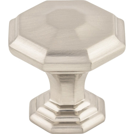 Top Knobs TK340BSN: 1-1/8" Chalet Octagon Cabinet Knob - Brushed Satin Nickel