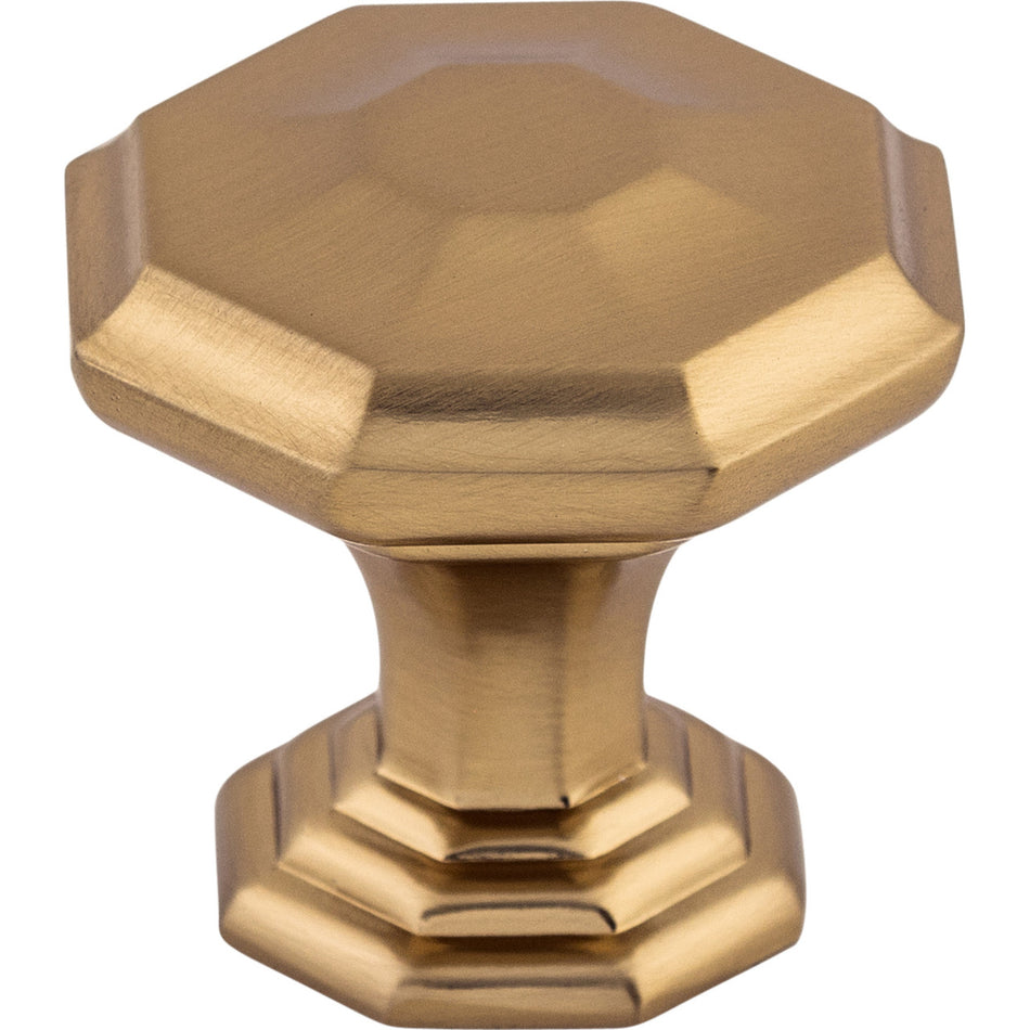Top Knobs TK340HB: 1-1/8" Chalet Octagon Cabinet Knob - Honey Bronze