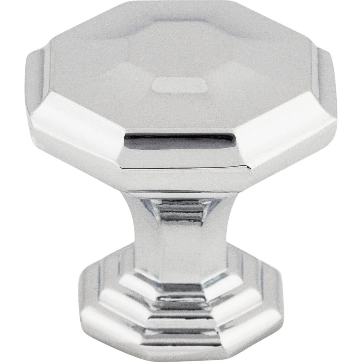 Top Knobs TK340PC: 1-1/8" Chalet Octagon Cabinet Knob - Polished Chrome