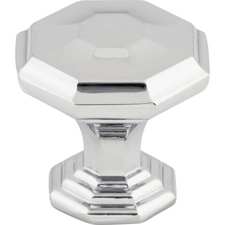 Top Knobs TK340PC: 1-1/8" Chalet Octagon Cabinet Knob - Polished Chrome