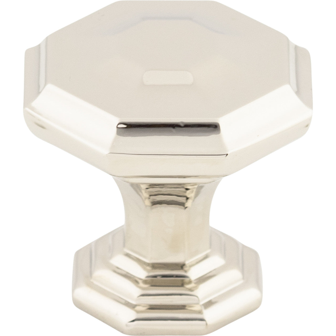 Top Knobs TK340PN: 1-1/8" Chalet Octagon Cabinet Knob - Polished Nickel