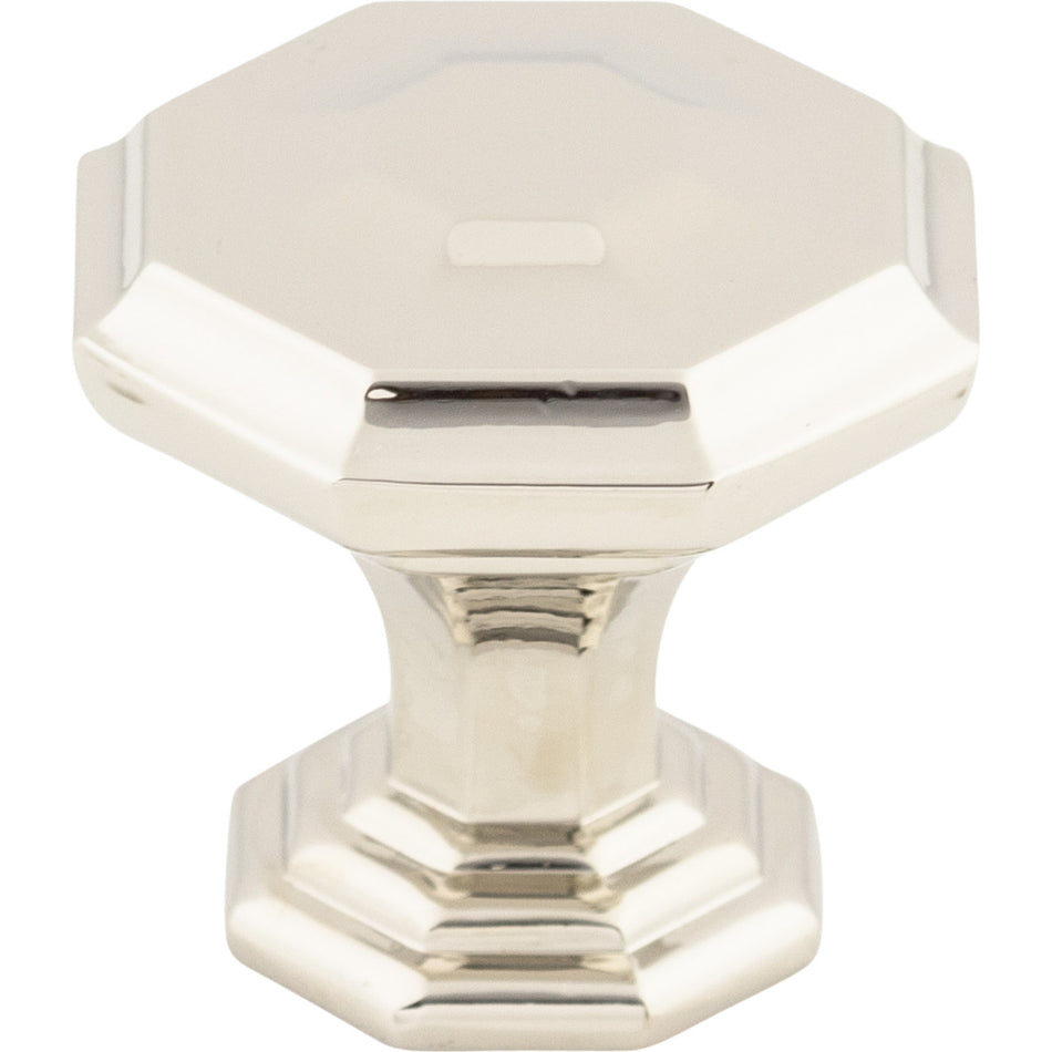 Top Knobs TK340PN: 1-1/8" Chalet Octagon Cabinet Knob - Polished Nickel