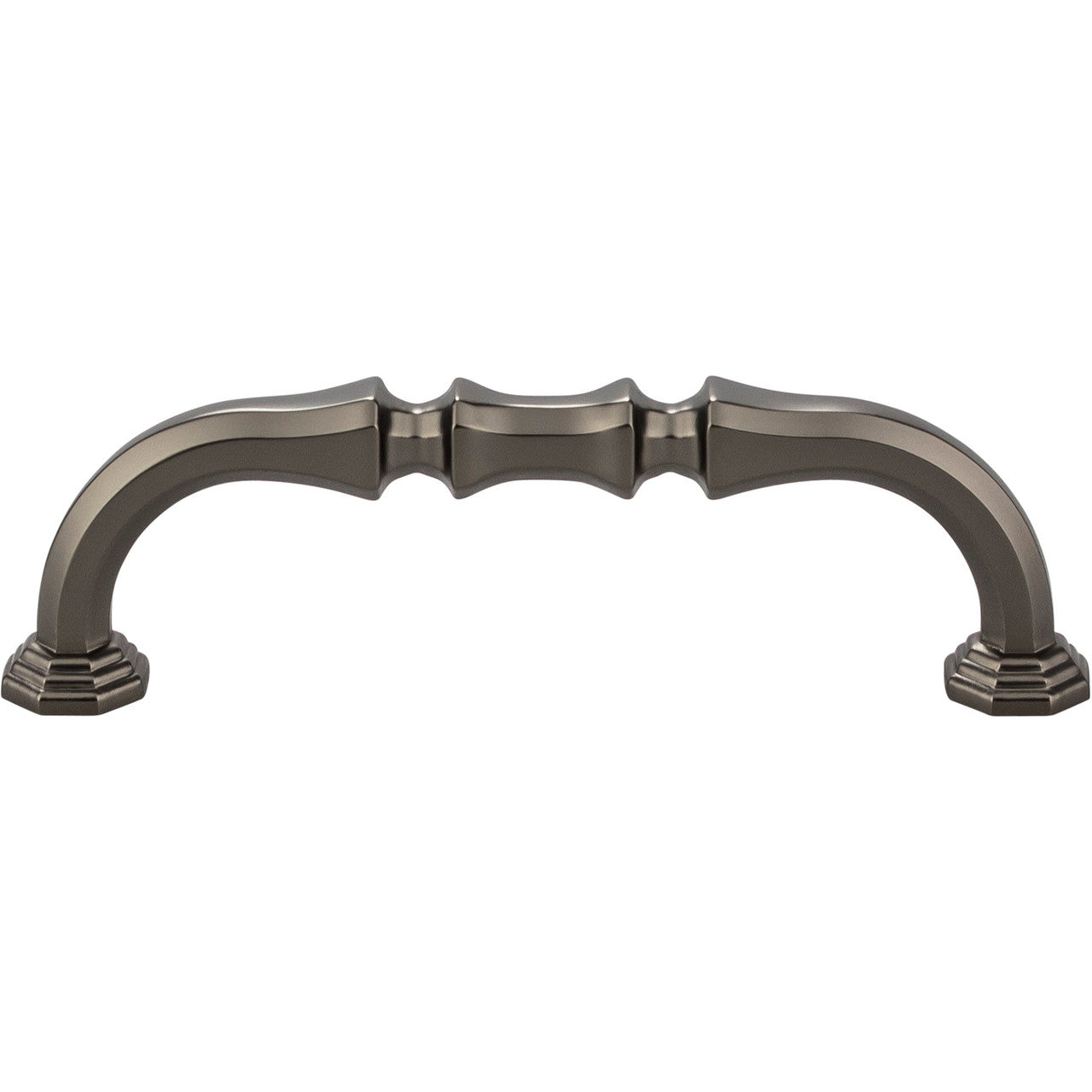 Top Knobs TK341AG: 3-3/4" cc Chalet D-Handle Cabinet Pull - Ash Gray