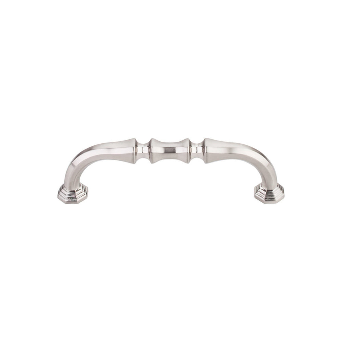 Top Knobs TK341BSN: 3-3/4" cc Chalet D-Handle Cabinet Pull - Brushed Satin Nickel