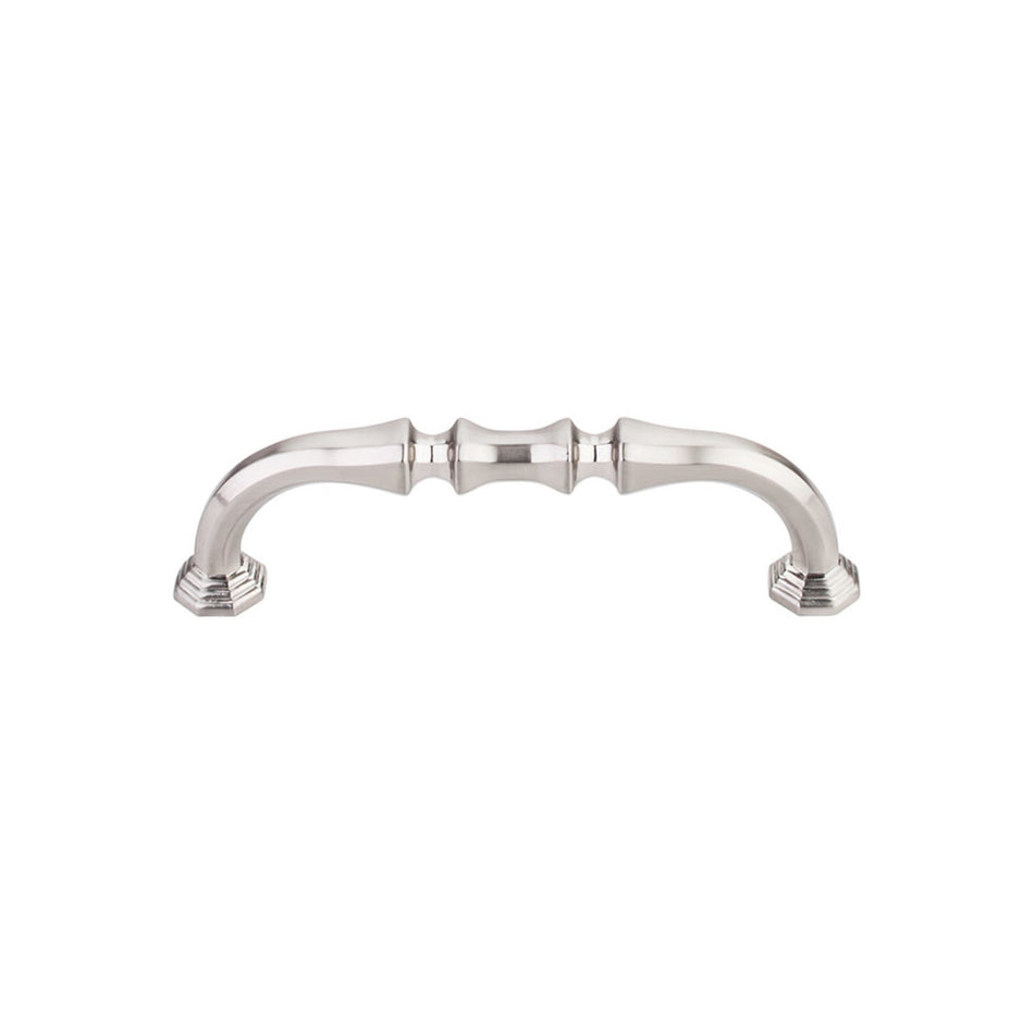 Top Knobs TK341BSN: 3-3/4" cc Chalet D-Handle Cabinet Pull - Brushed Satin Nickel
