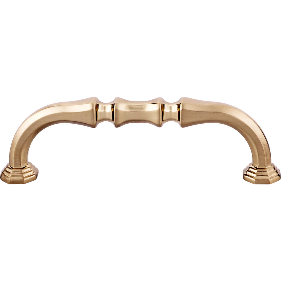 Top Knobs TK341HB: 3-3/4" cc Chalet D-Handle Cabinet Pull - Honey Bronze