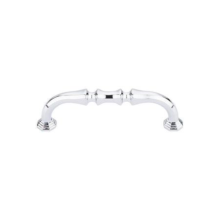 Top Knobs TK341PC: 3-3/4" cc Chalet D-Handle Cabinet Pull - Polished Chrome