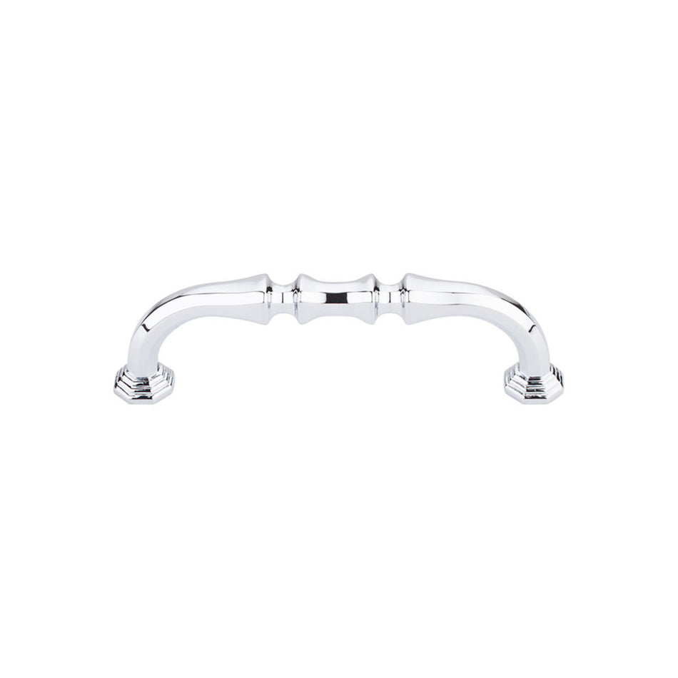 Top Knobs TK341PC: 3-3/4" cc Chalet D-Handle Cabinet Pull - Polished Chrome