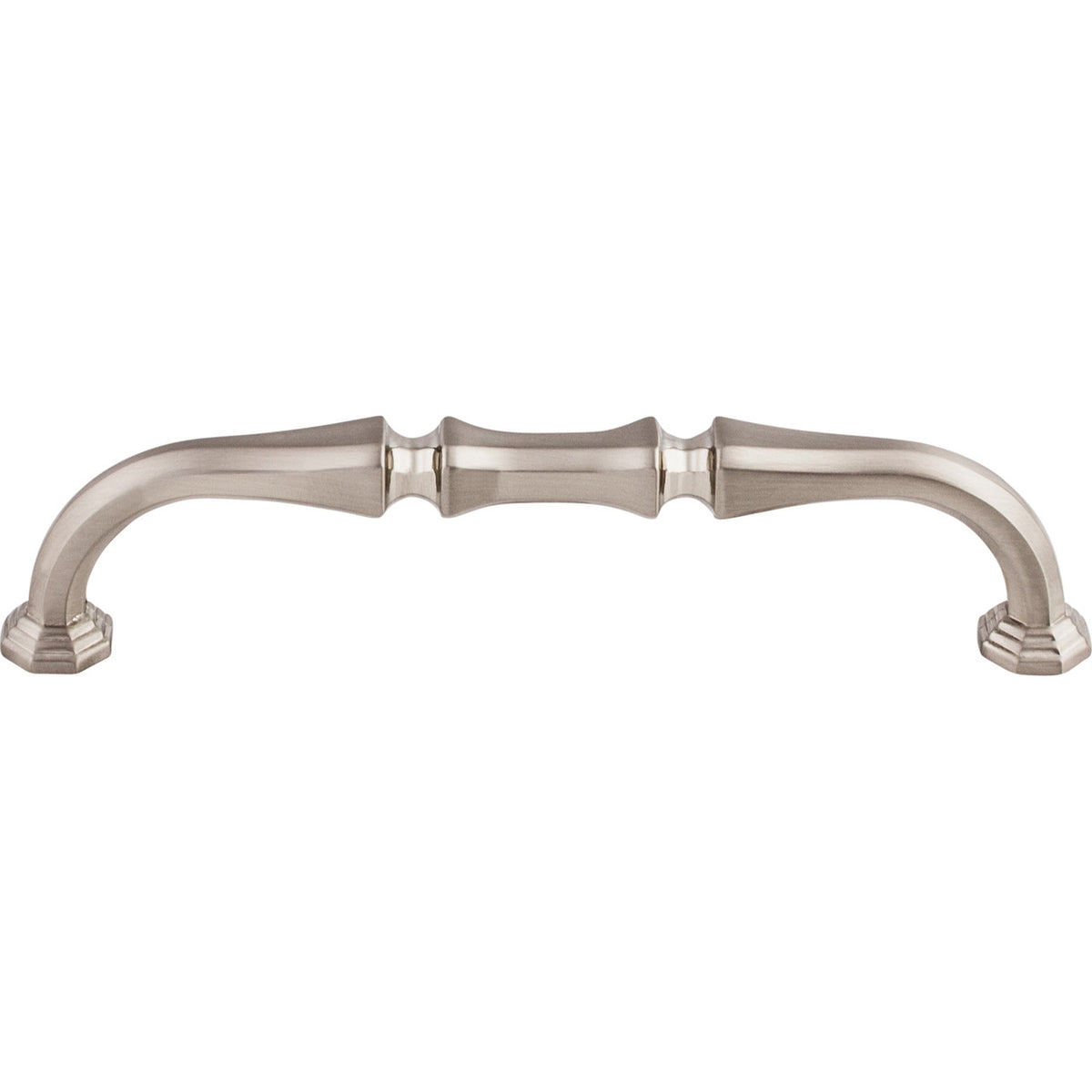 Top Knobs TK342BSN: 5" cc Chalet D-Handle Cabinet Pull - Brushed Satin Nickel