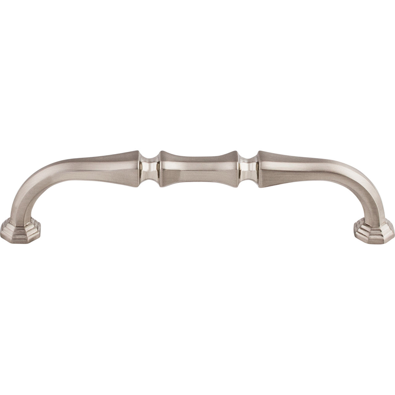 Top Knobs TK342BSN: 5" cc Chalet D-Handle Cabinet Pull - Brushed Satin Nickel
