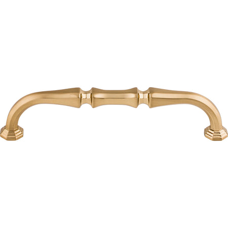 Top Knobs TK342HB: 5" cc Chalet D-Handle Cabinet Pull - Honey Bronze