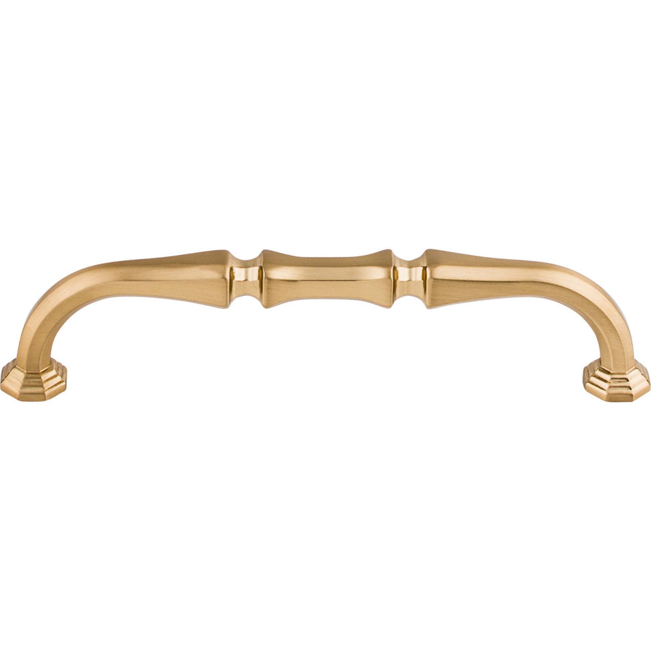 Top Knobs TK342HB: 5" cc Chalet D-Handle Cabinet Pull - Honey Bronze