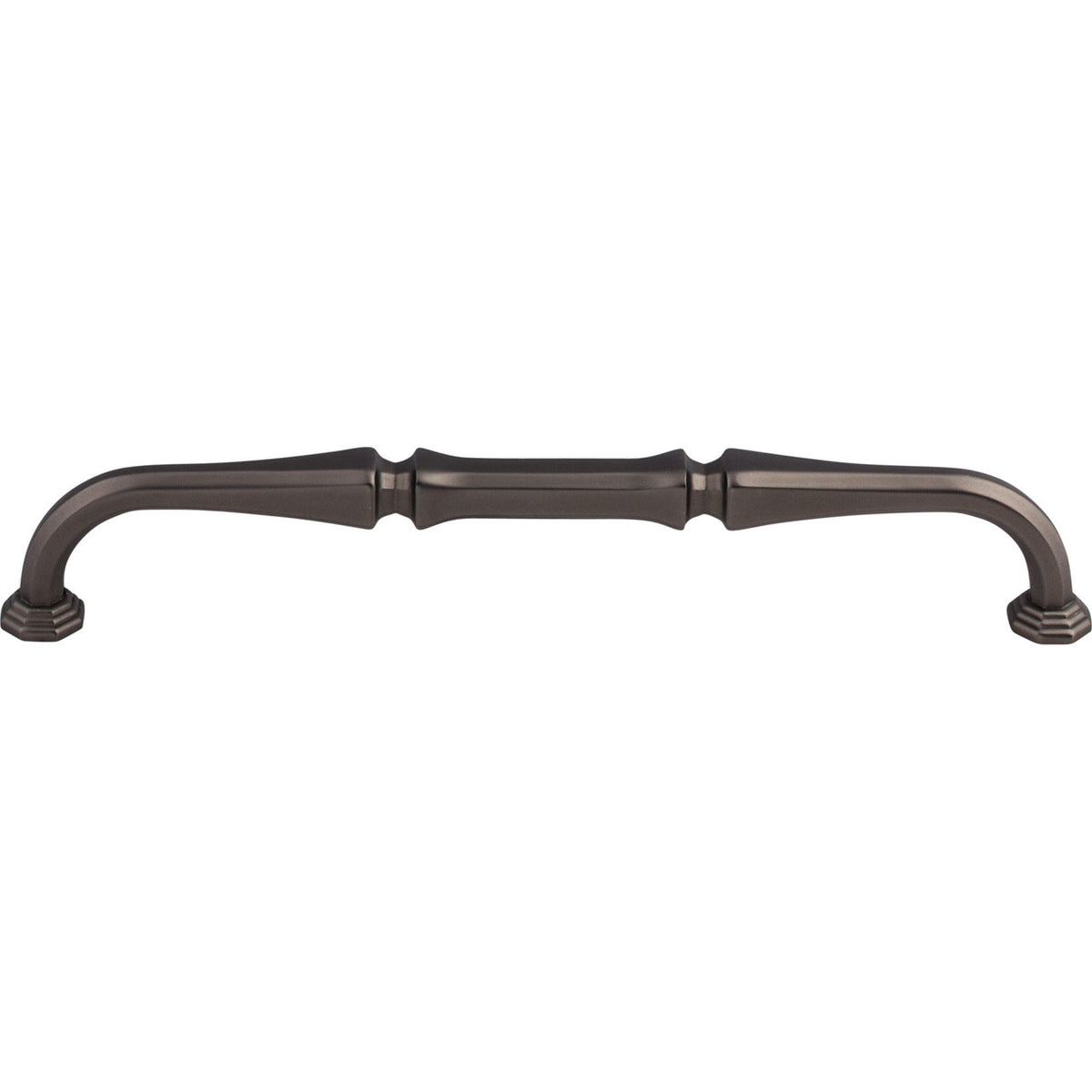 Top Knobs TK343AG: 7" cc Chalet D-Handle Cabinet Pull - Ash Gray