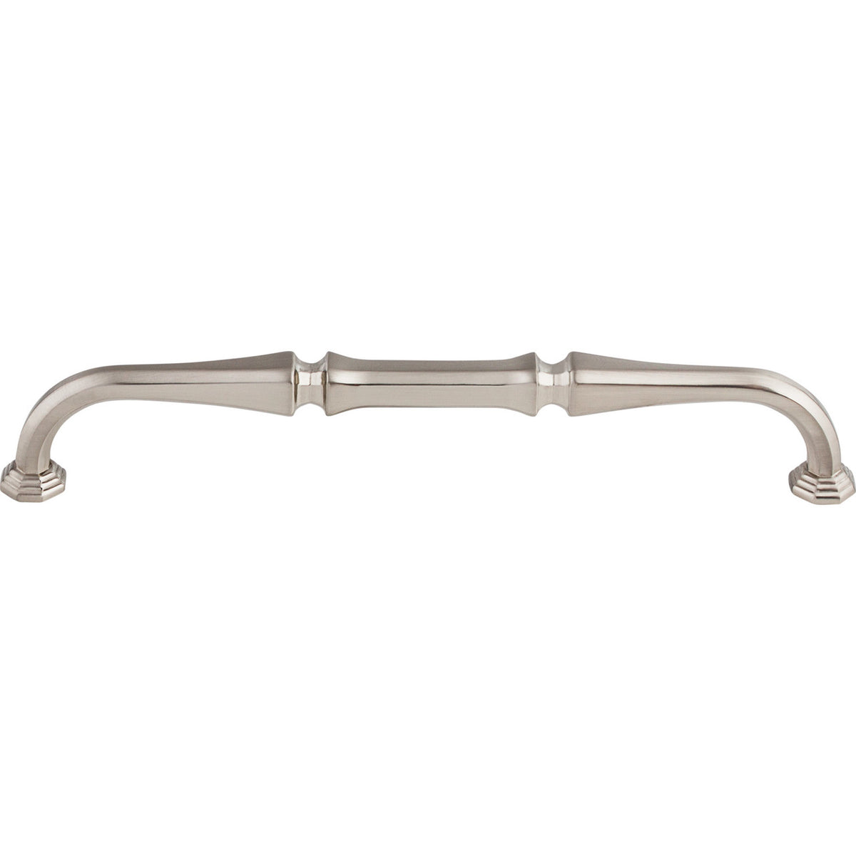 Top Knobs TK343BSN: 7" cc Chalet D-Handle Cabinet Pull - Brushed Satin Nickel