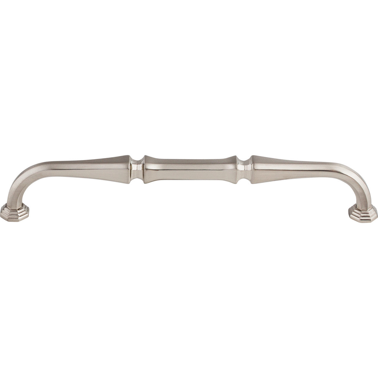 Top Knobs TK343BSN: 7" cc Chalet D-Handle Cabinet Pull - Brushed Satin Nickel