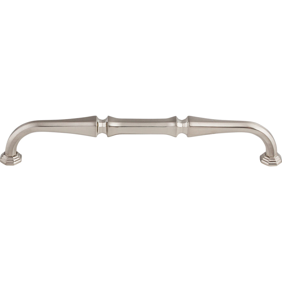 Top Knobs TK343BSN: 7" cc Chalet D-Handle Cabinet Pull - Brushed Satin Nickel