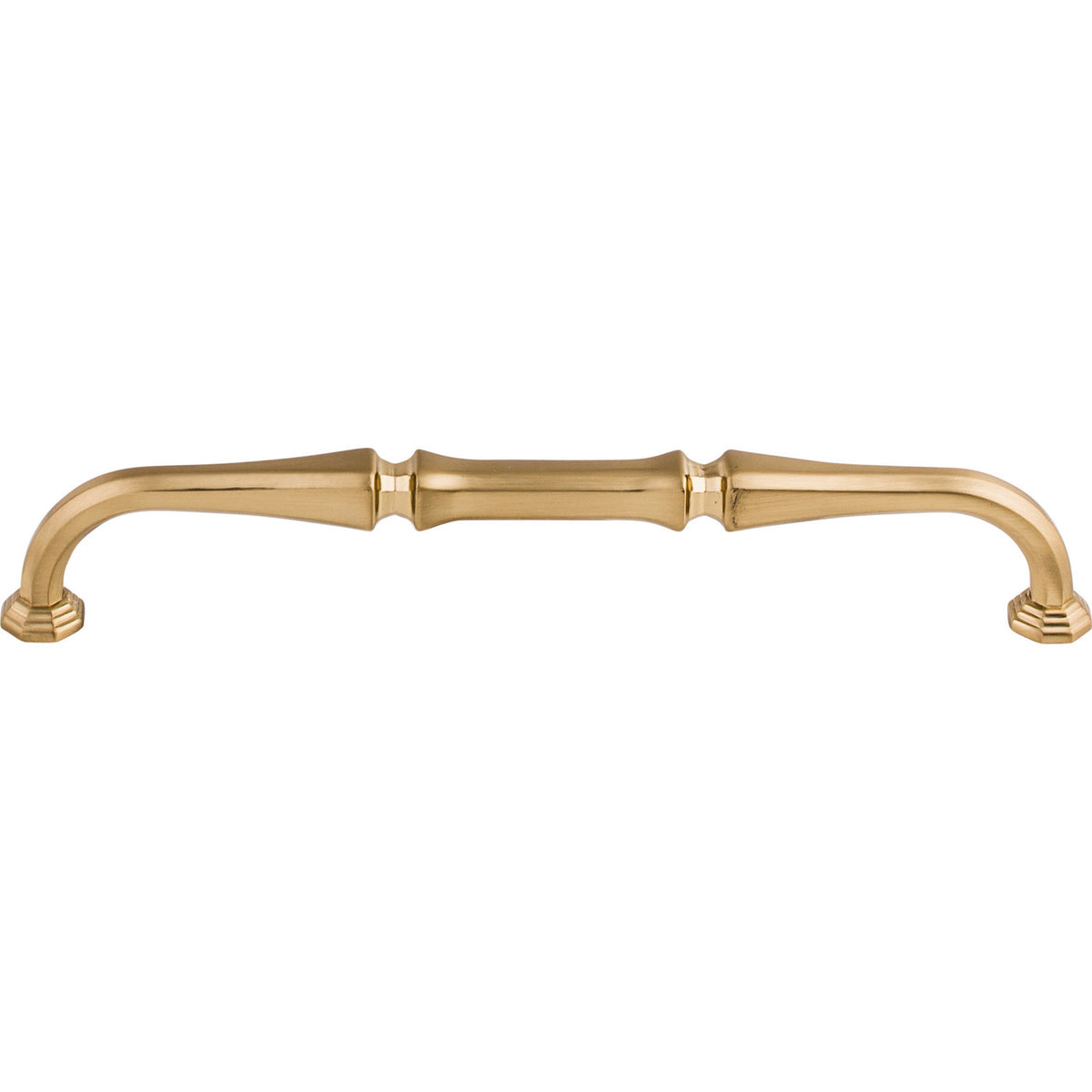 Top Knobs TK343HB: 7" cc Chalet D-Handle Cabinet Pull - Honey Bronze