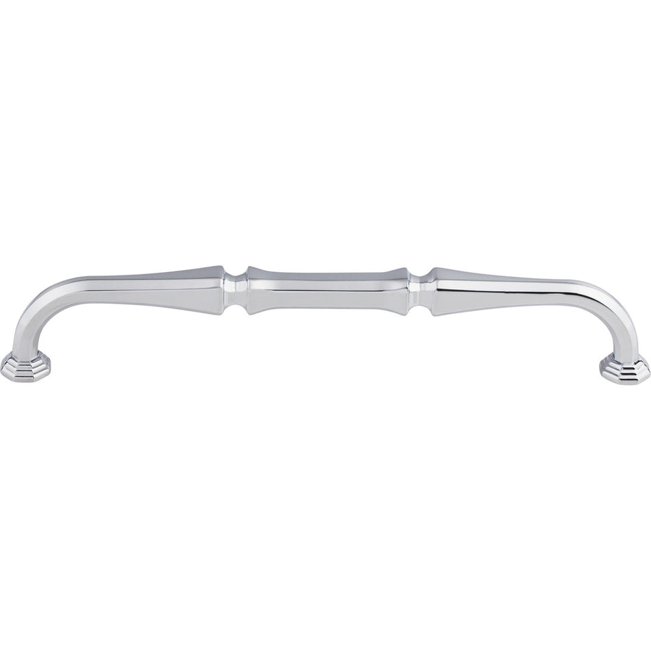Top Knobs TK343PC: 7" cc Chalet D-Handle Cabinet Pull - Polished Chrome