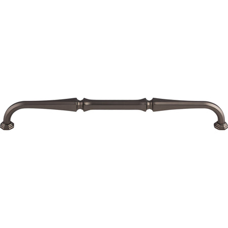 Top Knobs TK344AG: 9" cc Chalet D-Handle Cabinet Pull - Ash Gray