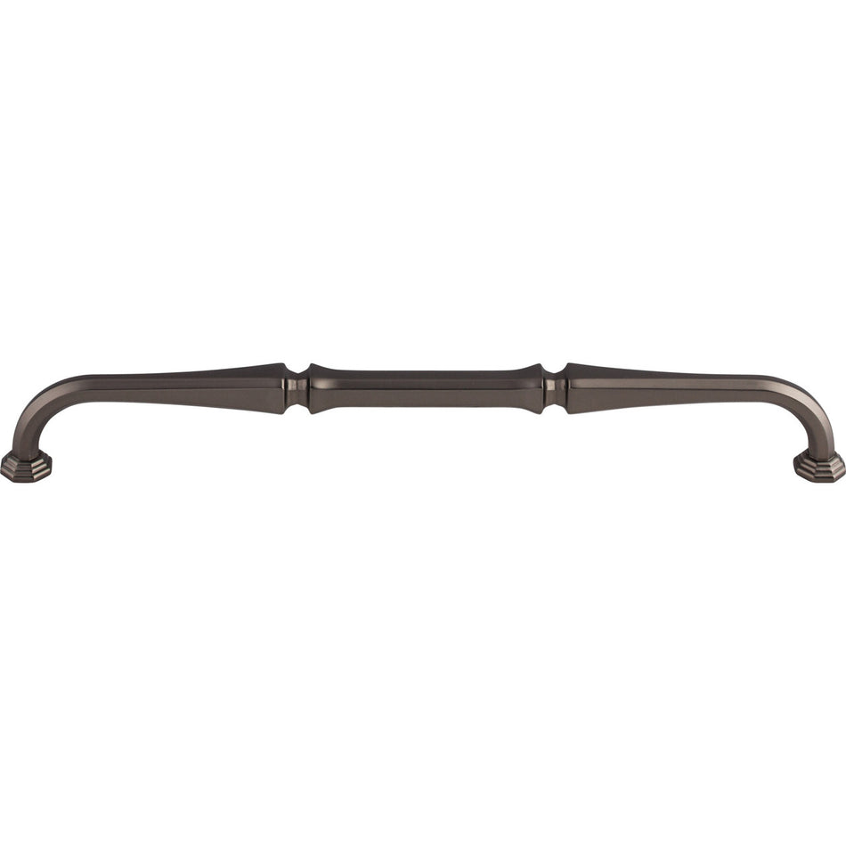 Top Knobs TK344AG: 9" cc Chalet D-Handle Cabinet Pull - Ash Gray