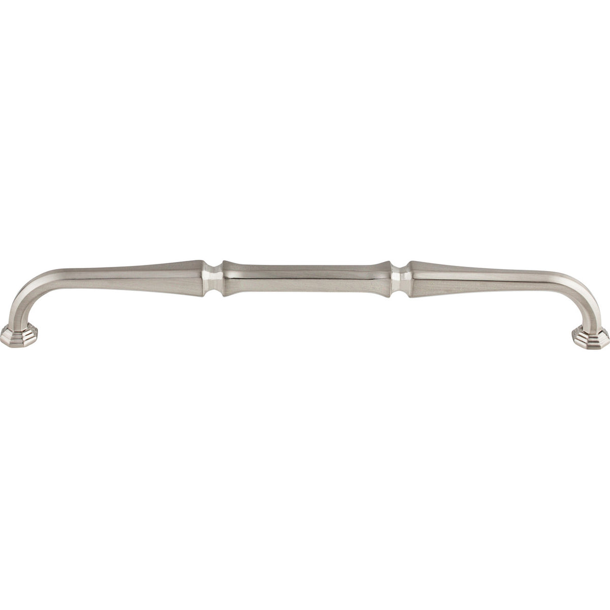 Top Knobs TK344BSN: 9" cc Chalet D-Handle Cabinet Pull - Brushed Satin Nickel