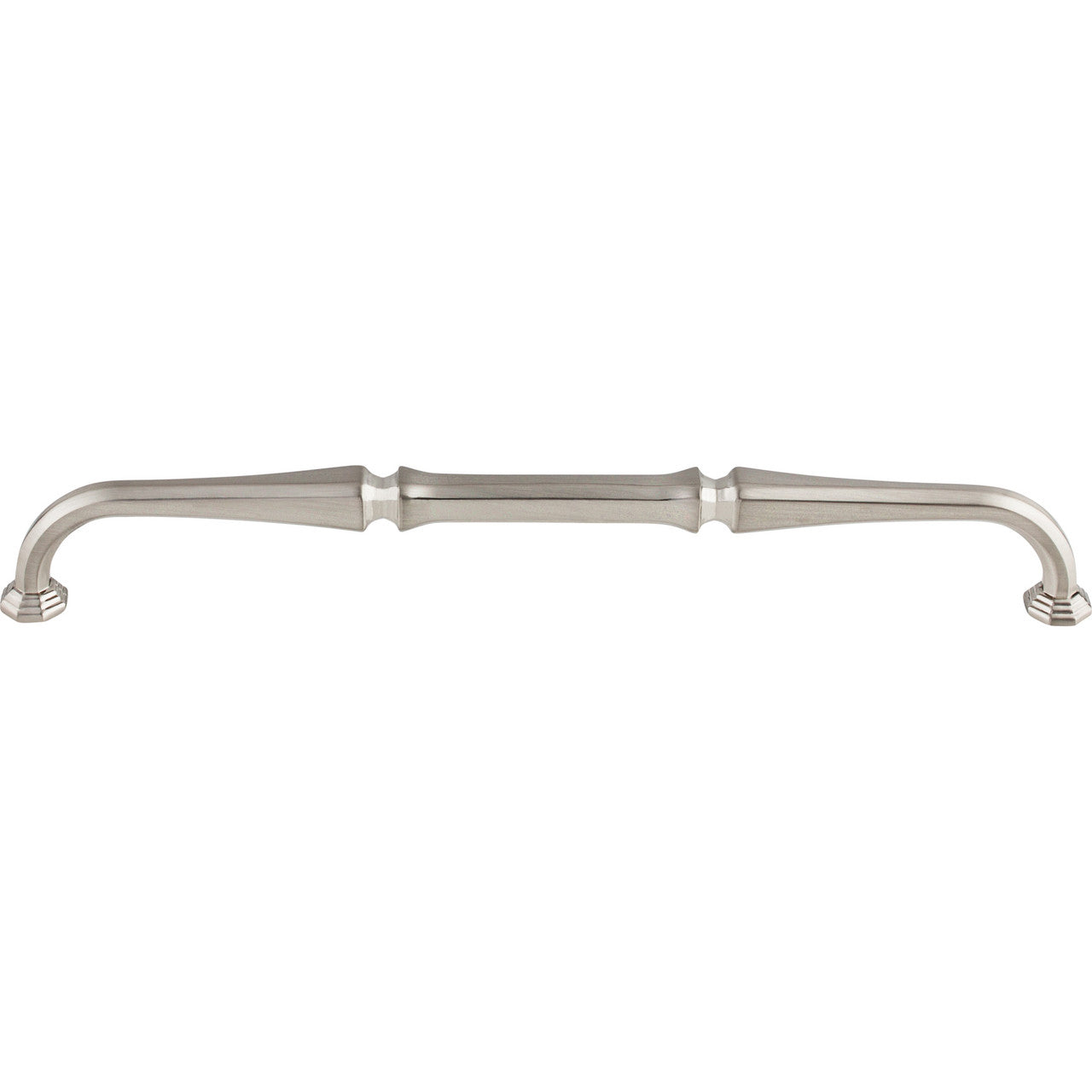Top Knobs TK344BSN: 9" cc Chalet D-Handle Cabinet Pull - Brushed Satin Nickel