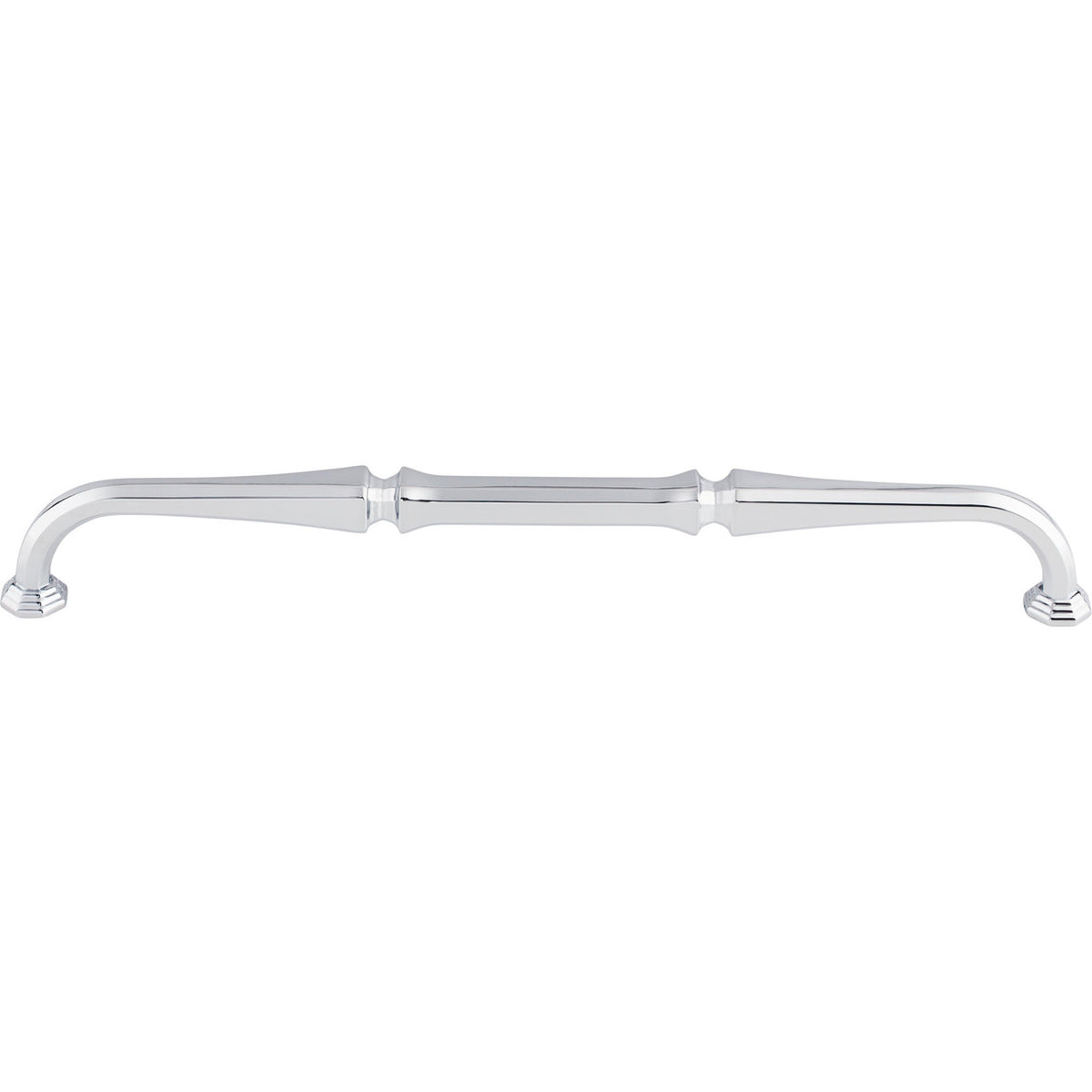 Top Knobs TK344PC: 9" cc Chalet D-Handle Cabinet Pull - Polished Chrome