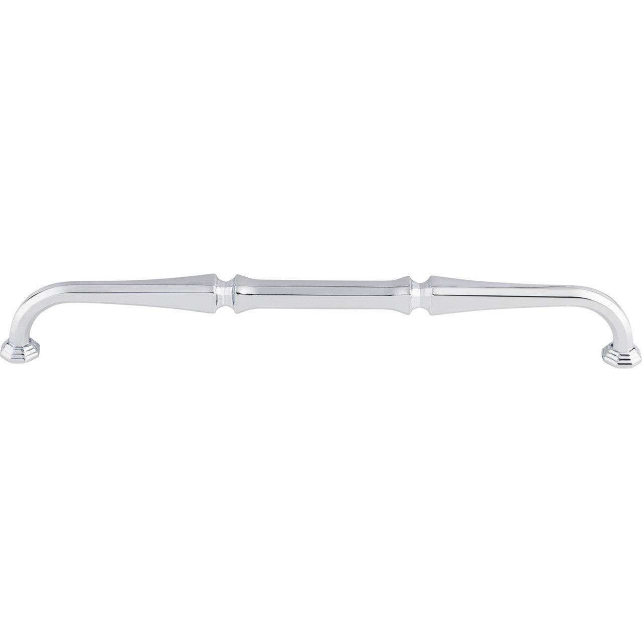 Top Knobs TK344PC: 9" cc Chalet D-Handle Cabinet Pull - Polished Chrome