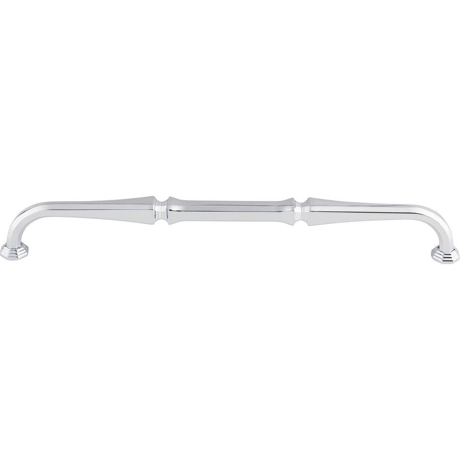 Top Knobs TK344PC: 9" cc Chalet D-Handle Cabinet Pull - Polished Chrome