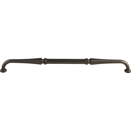 Top Knobs TK345AG: 12" cc Chalet D-Handle Cabinet Pull - Ash Gray
