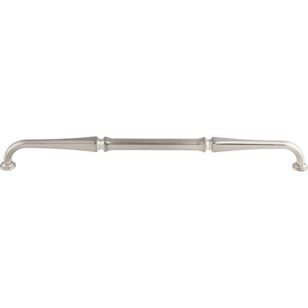 Top Knobs TK345BSN: 12" cc Chalet D-Handle Cabinet Pull - Brushed Satin Nickel