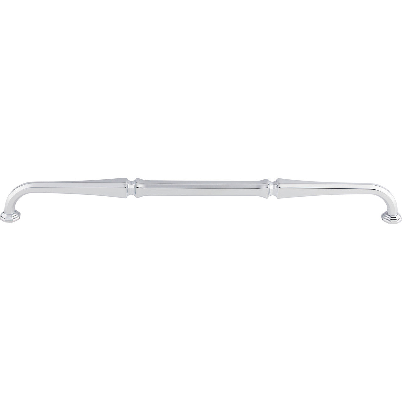 Top Knobs TK345PC: 12" cc Chalet D-Handle Cabinet Pull - Polished Chrome