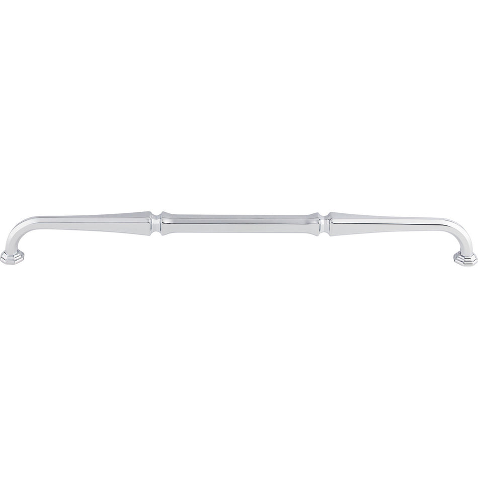Top Knobs TK345PC: 12" cc Chalet D-Handle Cabinet Pull - Polished Chrome