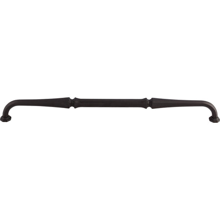 Top Knobs TK345SAB: 12" cc Chalet D-Handle Cabinet Pull - Sable