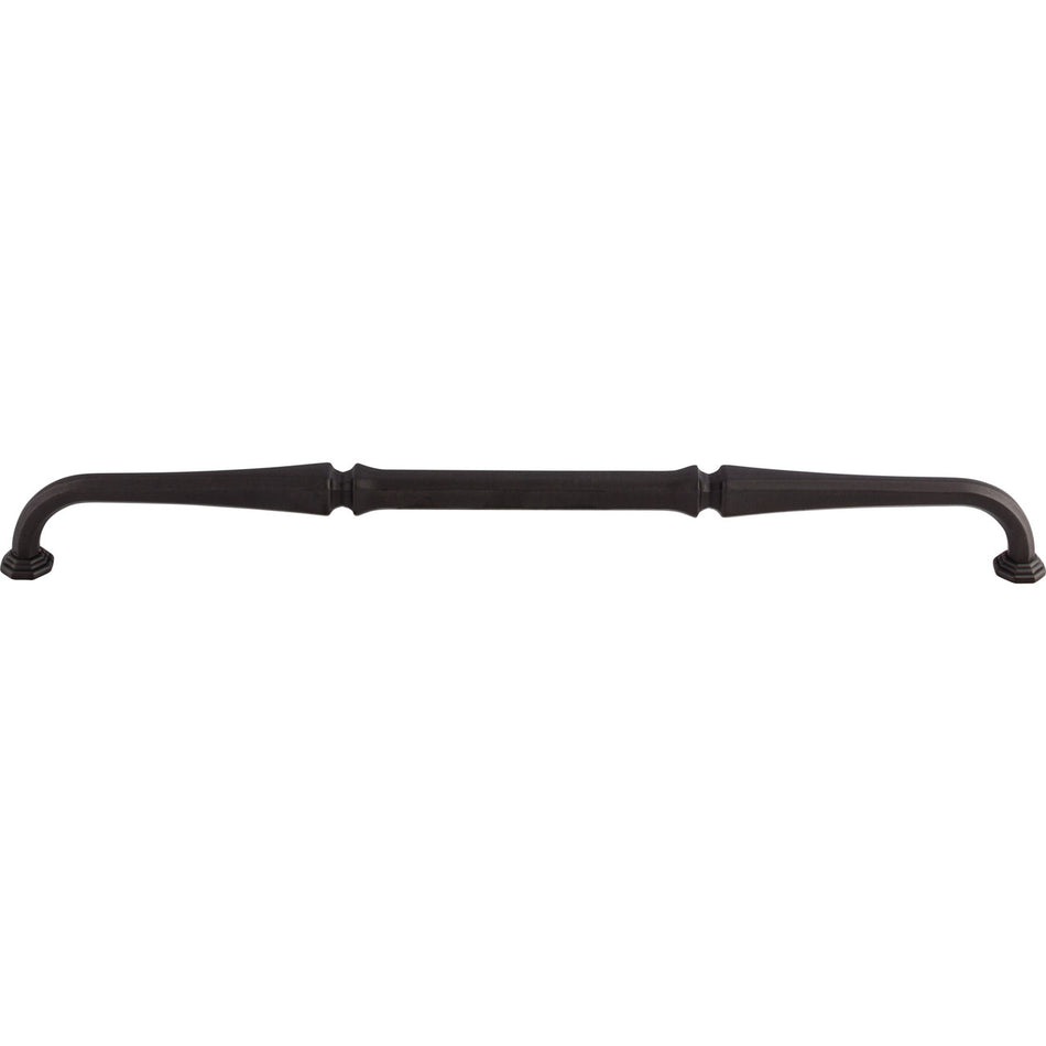 Top Knobs TK345SAB: 12" cc Chalet D-Handle Cabinet Pull - Sable