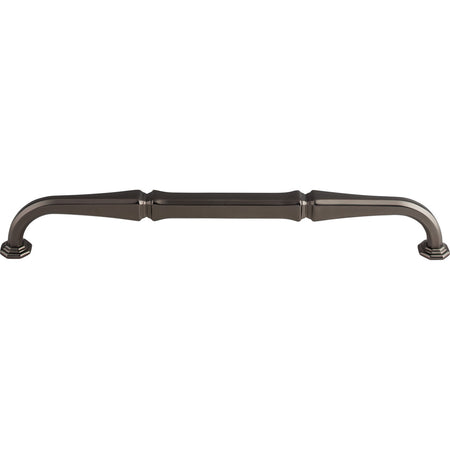 Top Knobs TK346AG: 12" cc Chalet D-Handle Appliance Pull - Ash Gray