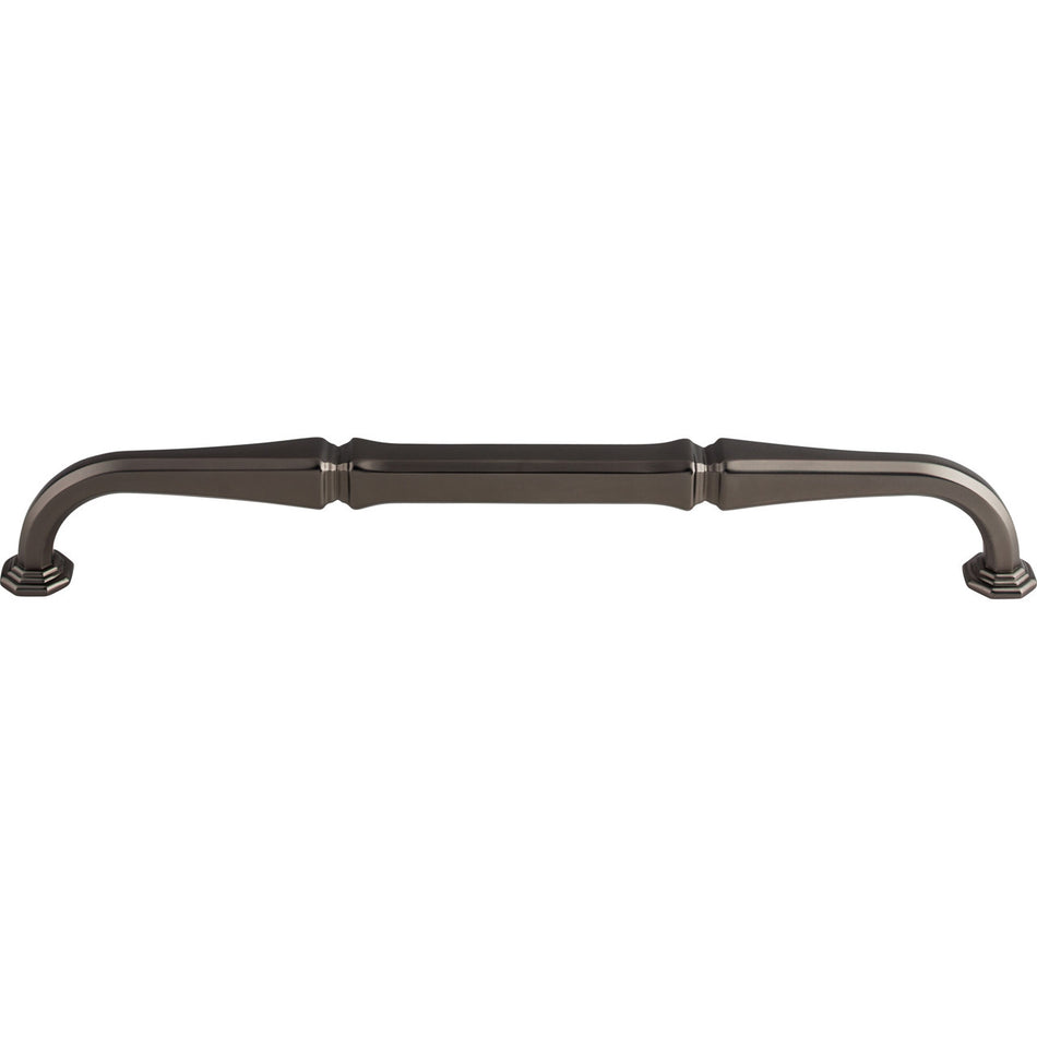 Top Knobs TK347AG: 18" cc Chalet D-Handle Appliance Pull - Ash Gray
